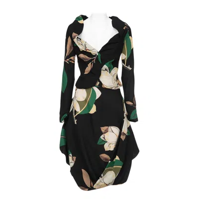 Pre-owned Vivienne Westwood Fw 00 Rare Floral Suit In Black