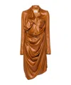Vivienne Westwood Galatea Midi Dress In Brown