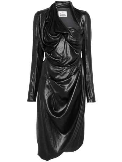 Vivienne Westwood Galatea Midikleid In Schwarz