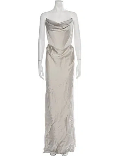 Pre-owned Vivienne Westwood Galaxy Gown Long Dress In Grey