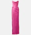 Vivienne Westwood Galaxyno Strapless Satin Corset Gown In Multi