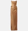 Vivienne Westwood Galaxyno Strapless Satin Corset Gown