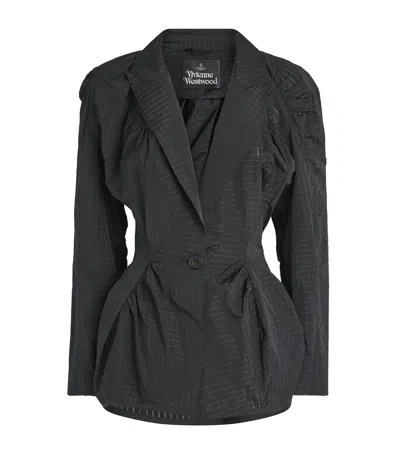 Vivienne Westwood Gathered Cloud Jacket In Black
