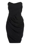 Vivienne Westwood Gathered-detail Strapless Dress In Black