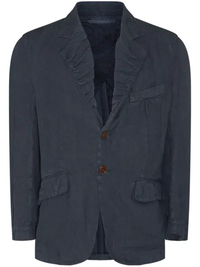 Vivienne Westwood Gathered Lapels Blazer In Blue