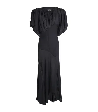 Vivienne Westwood Gauze Priscilla Maxi Dress In Black