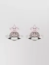 Vivienne Westwood Gemstone Orb Earrings Rhinestone Studs