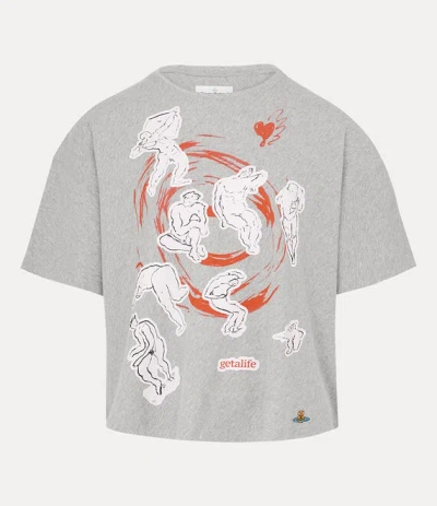 Vivienne Westwood Get A Life Box T-shirt Cotton Grey M Unisex In Gray