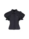 Vivienne Westwood Relaxed Fit Top Puff Sleeves In Black