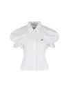 Vivienne Westwood Relaxed Fit Top Puff Sleeves In White