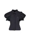 Vivienne Westwood Relaxed Fit Top Puff Sleeves In Black