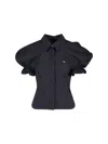Vivienne Westwood Relaxed Fit Top Puff Sleeves In Blue
