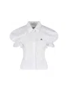 Vivienne Westwood Relaxed Fit Top Puff Sleeves In White