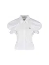 Vivienne Westwood Relaxed Fit Top Puff Sleeves In White