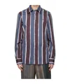 Vivienne Westwood Man Shirt Slate Blue Size 40 Cotton In Multicolor