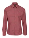 Vivienne Westwood Checked Long-sleeved Shirt In Pink