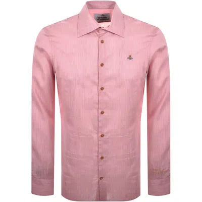 Vivienne Westwood Ghost Stripe Shirt Pink