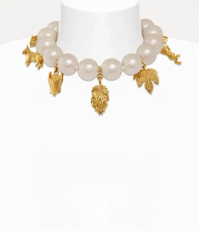 Vivienne Westwood Giant Anglo Pearl Necklace Andreas Kronthaler For  Pearls Gold Women