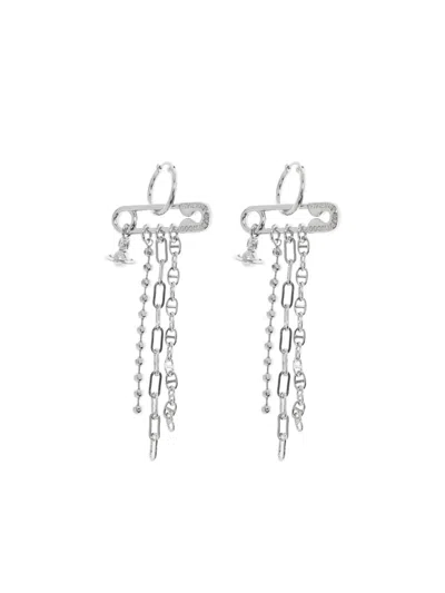Vivienne Westwood Ginetta Earrings In Silver