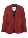 Vivienne Westwood Gingham-check Single-breasted Blazer In Red