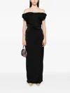 Vivienne Westwood Ginnie Amber Off-shoulder Maxi Dress In Black