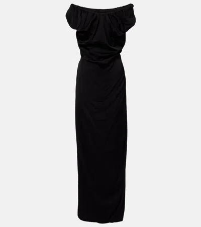 Vivienne Westwood Ginnie Jersey Maxi Dress In Black