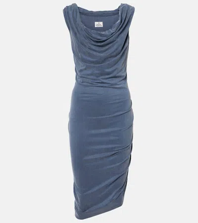 Vivienne Westwood Ginnie Jersey Minidress In Blue