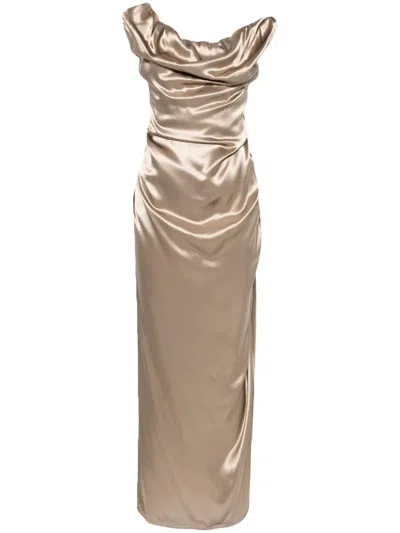 Vivienne Westwood Ginnie Maxi Dress In Gold