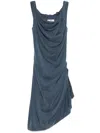 Vivienne Westwood Navy Ginnie Jersey Midi Dress In Blue
