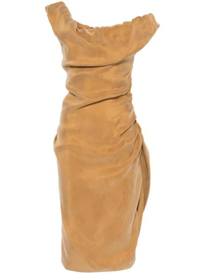 Vivienne Westwood Ginnie Mini Dress In Brown