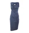 Vivienne Westwood Navy Ginnie Jersey Midi Dress In Navy
