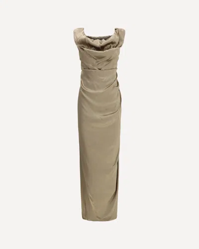 Vivienne Westwood Ginnie Pencil Long Dress In Green