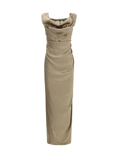 Vivienne Westwood Ginnie Pencil Long Dress In Green