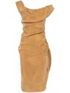 Vivienne Westwood Ginnie Pencil Maxi Dress In Brown
