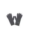 Vivienne Westwood Orb Cashmere Gloves In Gray