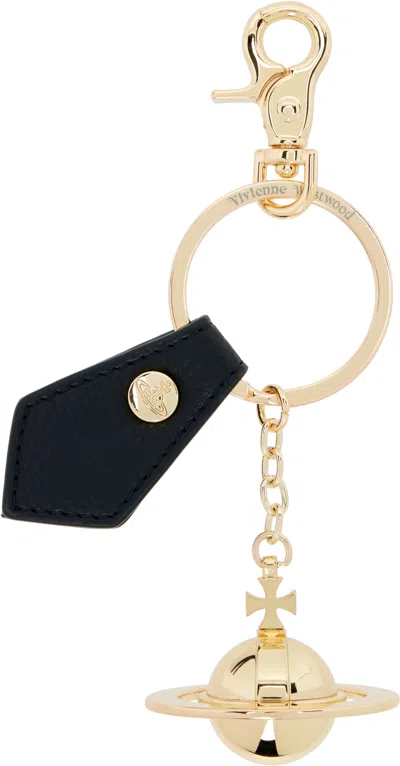 Vivienne Westwood Gold 3d Orb Keychain