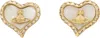 Vivienne Westwood Gold & White Petra Earrings In R782 Gold/white Pe