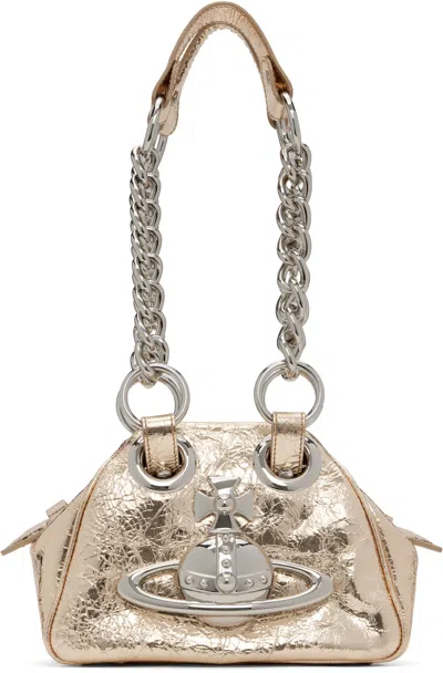 Vivienne Westwood Gold Archive Chain Bag In R401 Gold