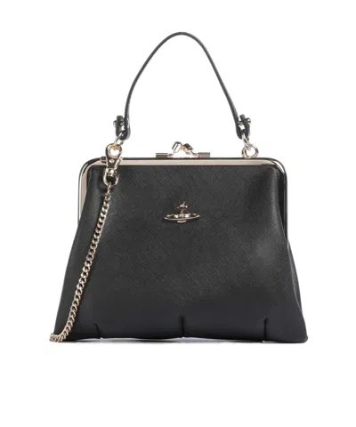 Vivienne Westwood Gold Bag And Shoulder Bag In Black