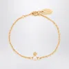 Vivienne Westwood Gold Balbina Bracelet With Pearl In Gold