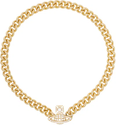 Vivienne Westwood Gold Graziella Small Choker In Ss22-r102