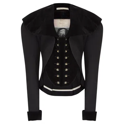 Pre-owned Vivienne Westwood Gold Label 1995 Gold Label Vivienne Westwood Vive La Cocotte Corset Set In Black