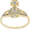 Vivienne Westwood Gold Little Orb Ring In Ss25-r872