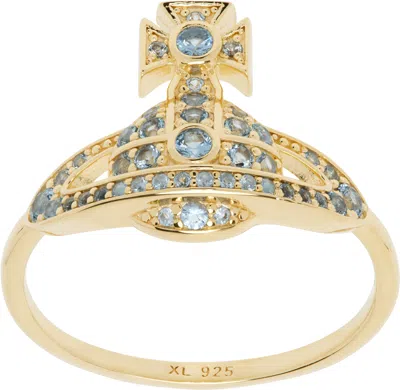 Vivienne Westwood Gold Little Orb Ring In Ss25-r872
