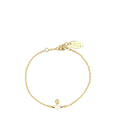 Vivienne Westwood Gold Metal Balbina Bracelet