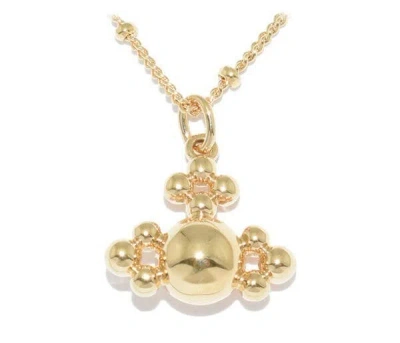 Pre-owned Vivienne Westwood Gold Omahyra Orb Pendant - 15 Inch