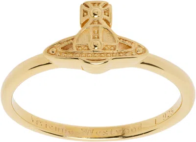 Vivienne Westwood Gold Oslo Ring In Ss19-r001