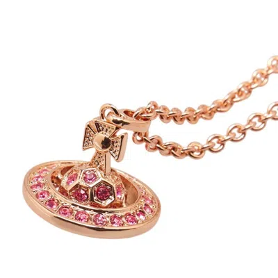 Pre-owned Vivienne Westwood Gold Pink Necklace () In Multi