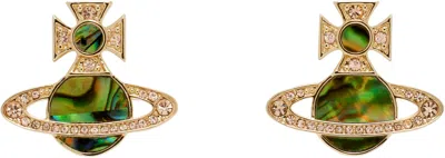 Vivienne Westwood Gold Rina Earrings In Ss25-r898