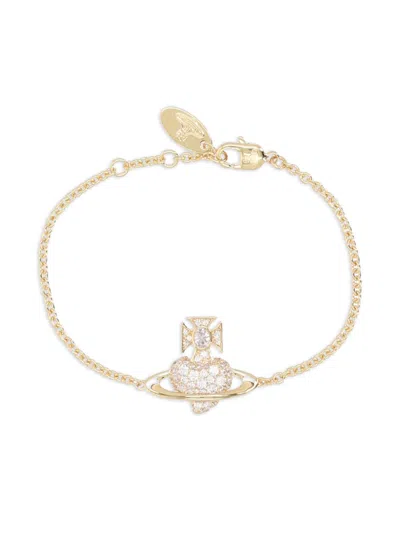 Vivienne Westwood Gold Silk And Nylon Bracelet